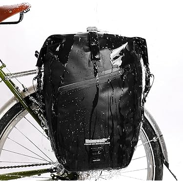 IBERA 自転車用バッグ 黒 大容量 Amazon | IberaイベラPakRak自転車用 全天候型2点セットパニエ